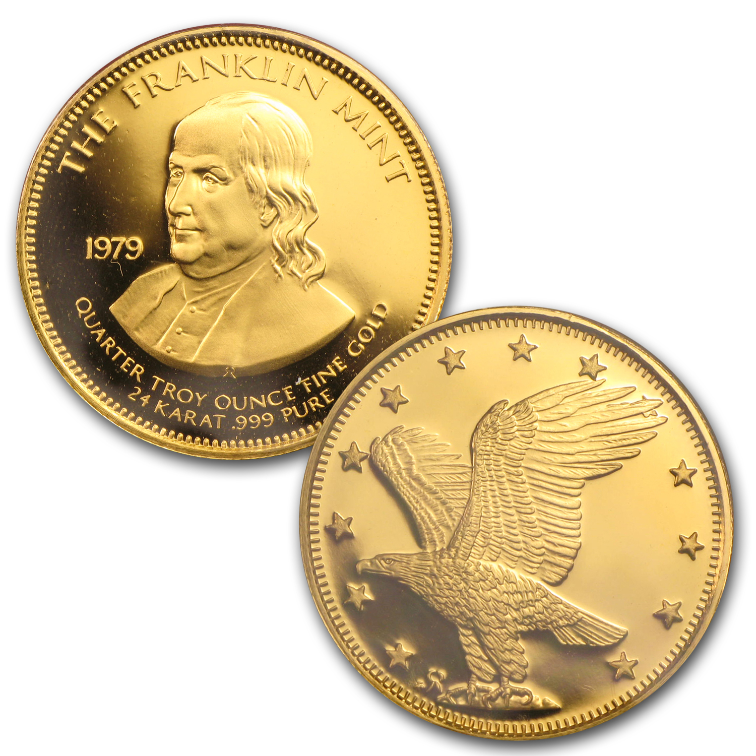 1979 3-Piece Gold Proof Franklin Mint Set (Ben Franklin) | eBay