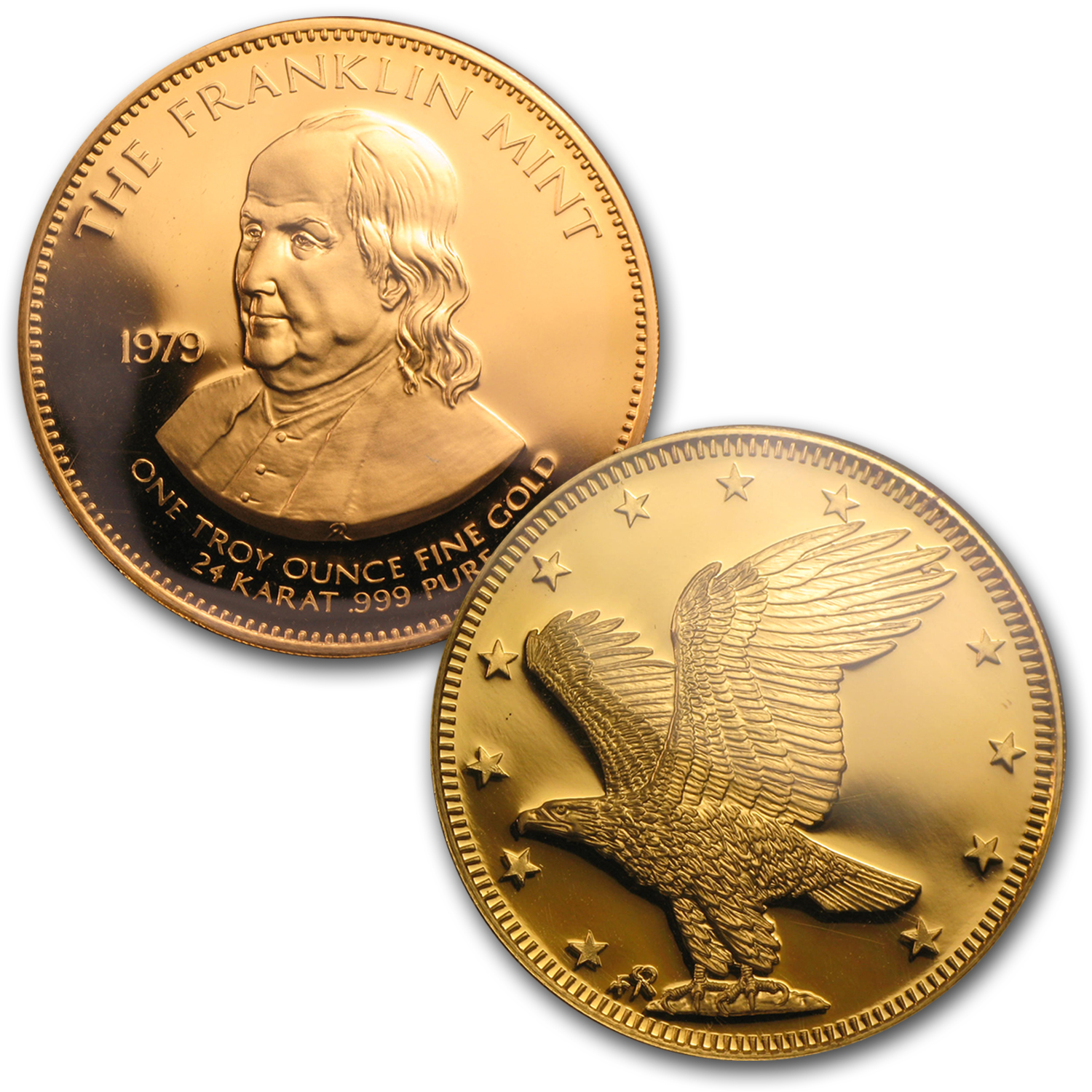 1979 3-Piece Gold Proof Franklin Mint Set (Ben Franklin) | eBay