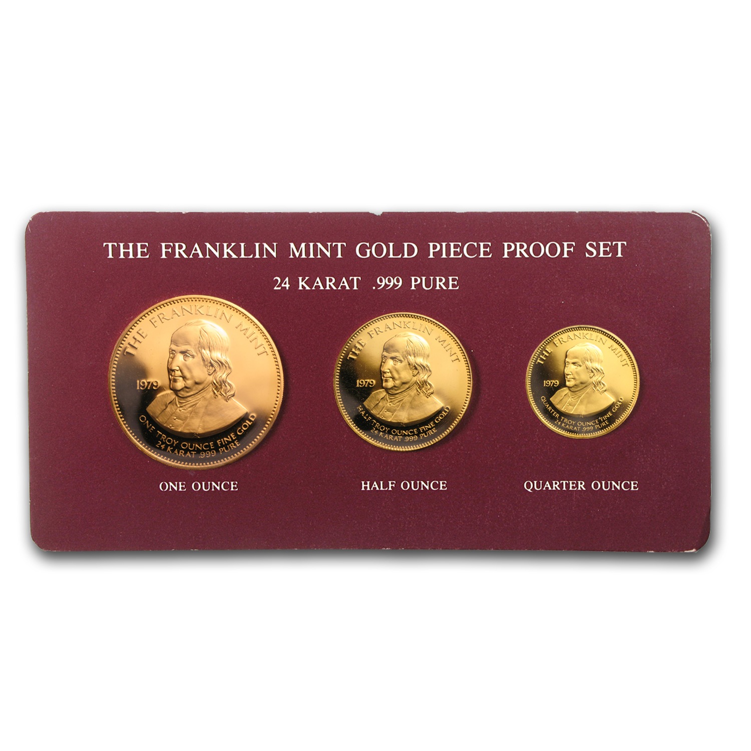 Buy 1979 3-Piece Gold Proof Franklin Mint Set (Ben Franklin) | APMEX