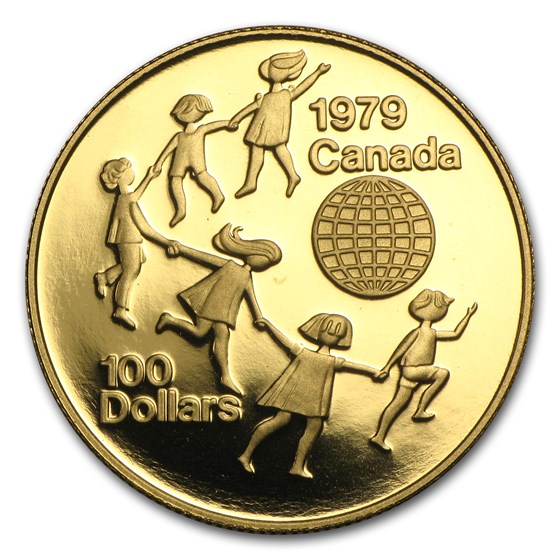 1979 Canada 1/2 oz Proof Gold $100 Year of the Child 1979 Canada 1/2 oz Proof Gold $100 Year of the Child