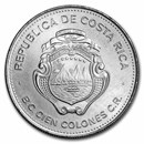 1979 Costa Rica Silver 100 Colones Year of the Child AU/BU