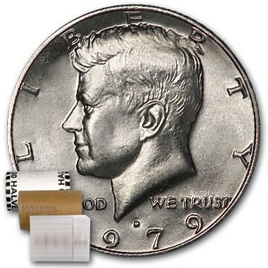 1979-D Kennedy Half Dollar 20-Coin Roll BU 1979-D Kennedy Half Dollar 20-Coin Roll BU