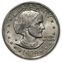 Susan B Anthony Coin 1979 Susan B Anthony Coin 1979