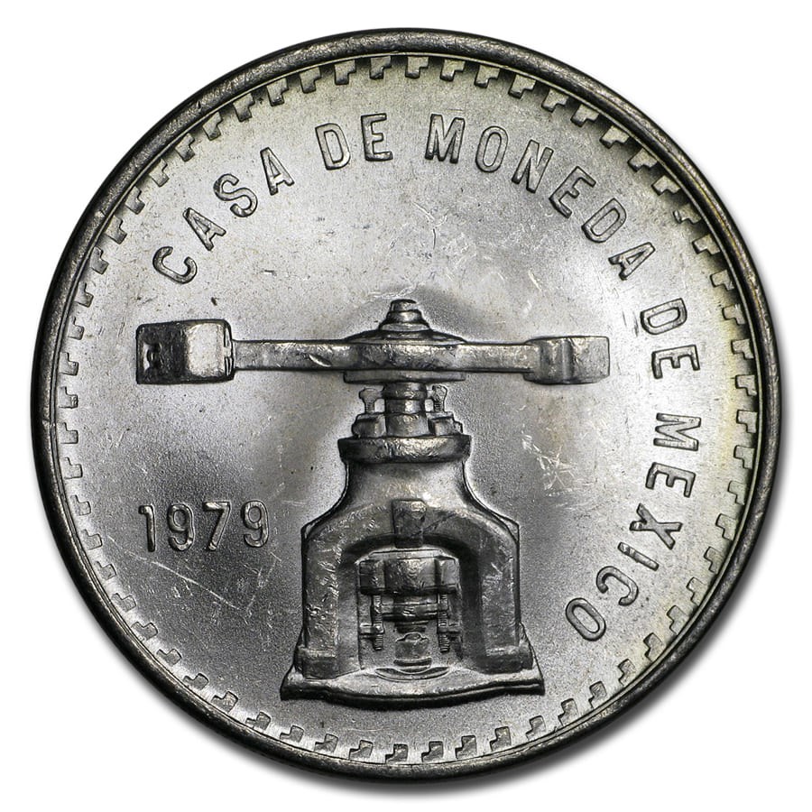 1979 Mexico 1 oz Silver Onza Balance Scale BU (Type III)