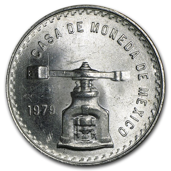 1979 Mexico 1 oz Silver Onza Balance Scale BU (Type IV)