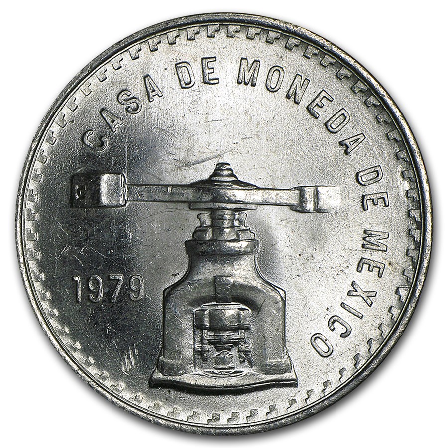 1979 Mexico 1 oz Silver Onza Balance Scale BU (Type IV)