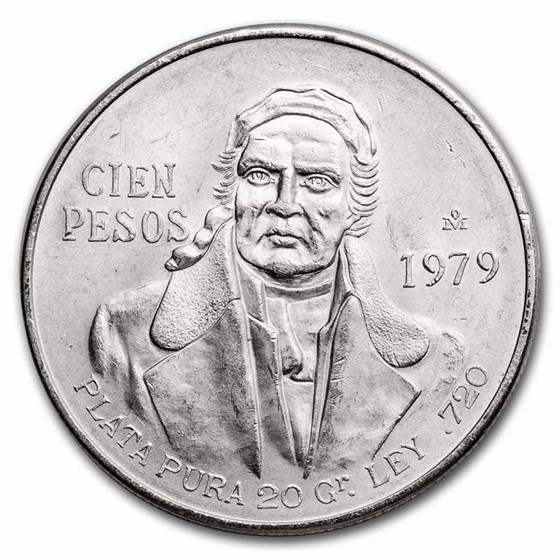 1979 Mexico Silver 100 Pesos BU 1979 Mexico Silver 100 Pesos BU