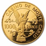 1979 Monaco Gold 1000 Francs Monte Carlo Cent. of the Opera House