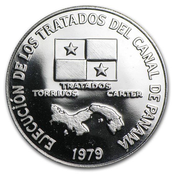 1979 Panama Platinum 200 Balboas Proof (APW .2993 oz) 1979 Panama Platinum 200 Balboas Proof (APW .2993 oz)