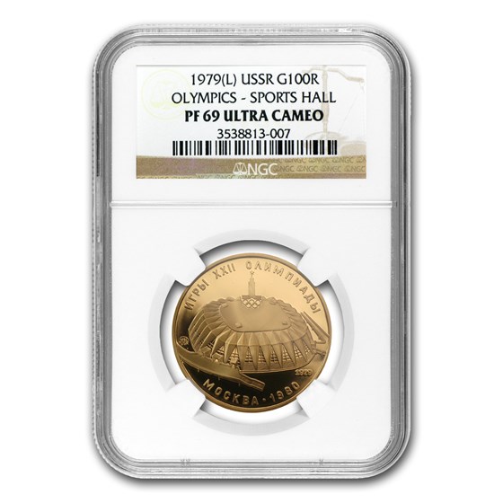 Buy 1979 Russia Proof Gold 100 Roubles Olympics PF-69 NGC | APMEX