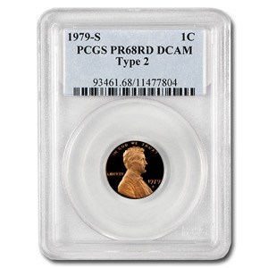 1979-S Lincoln Cent Type 2 PR-68 PCGS (Red) 1979-S Lincoln Cent Type 2 PR-68 PCGS (Red)