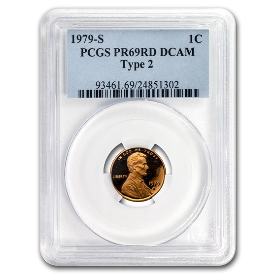 1979-S Lincoln Cent Type II PR-69 PCGS (Red) 1979-S Lincoln Cent Type II PR-69 PCGS (Red)