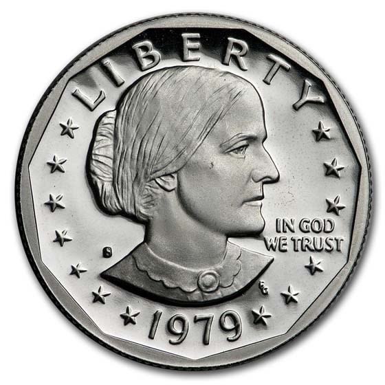 1979-S Susan B. Anthony Dollar Gem Proof Type-1 1979-S Susan B. Anthony Dollar Gem Proof Type-1