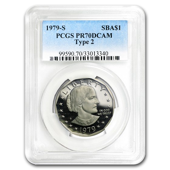1979-S Susan B. Anthony Dollar PR-70 PCGS (Type-2) 1979-S Susan B. Anthony Dollar PR-70 PCGS (Type-2)