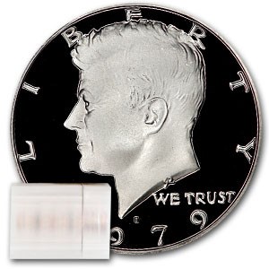 1979-S Type 1 Kennedy Half Dollar 20-Coin Roll Proof 1979-S Type 1 Kennedy Half Dollar 20-Coin Roll Proof