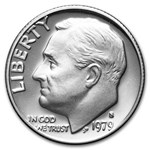 1979-S Type 1 Roosevelt Dime 50-Coin Roll Proof