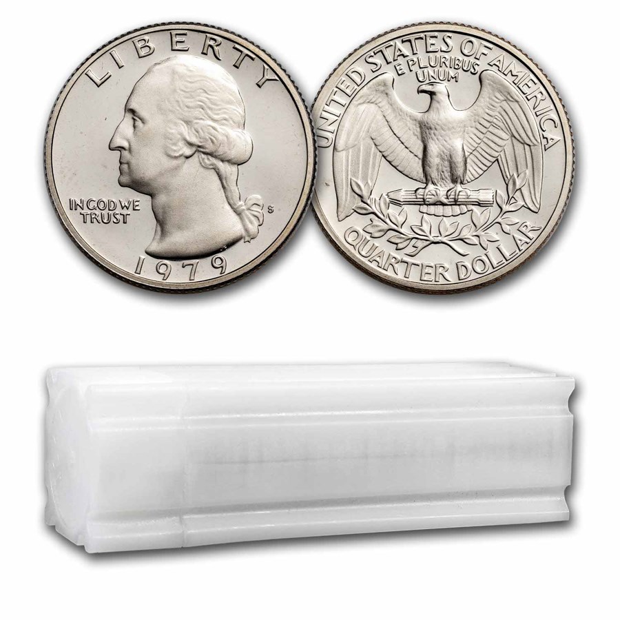 1979-S Type-II Washington Quarter 40-Coin Roll Proof
