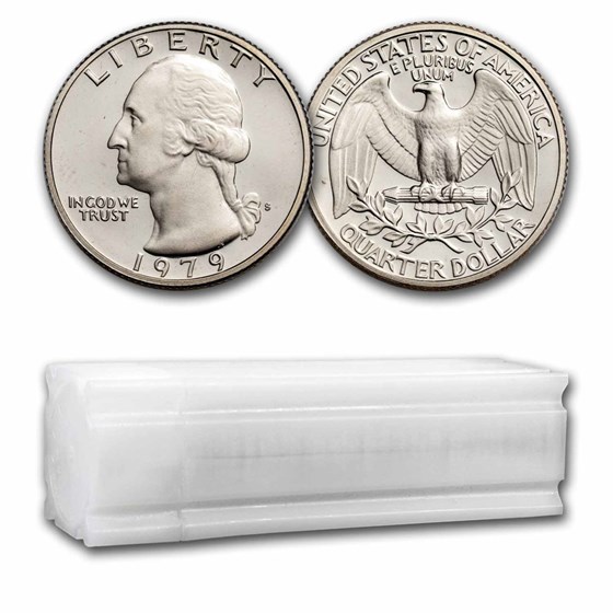 1979-S Type-II Washington Quarter 40-Coin Roll Proof 1979-S Type-II Washington Quarter 40-Coin Roll Proof