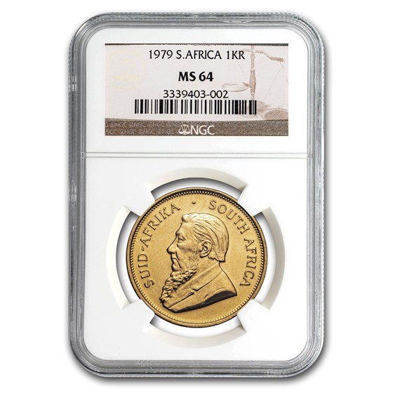 1979 South Africa 1 oz Gold Krugerrand MS-64 NGC 1979 South Africa 1 oz Gold Krugerrand MS-64 NGC