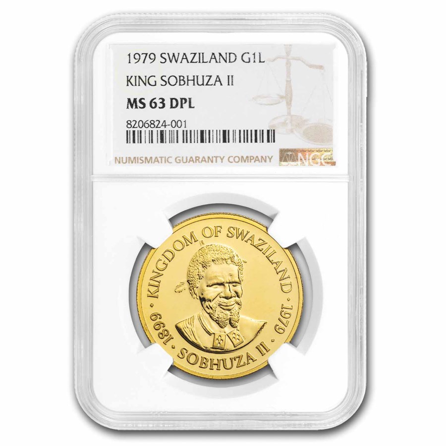Buy 1979 Swaziland 1/2 oz Gold Lilangeni MS-63 DPL | APMEX