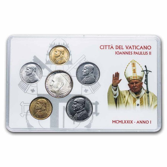 1979 Vatican City Pope John Paul II 6-Coin Set BU 1979 Vatican City Pope John Paul II 6-Coin Set BU