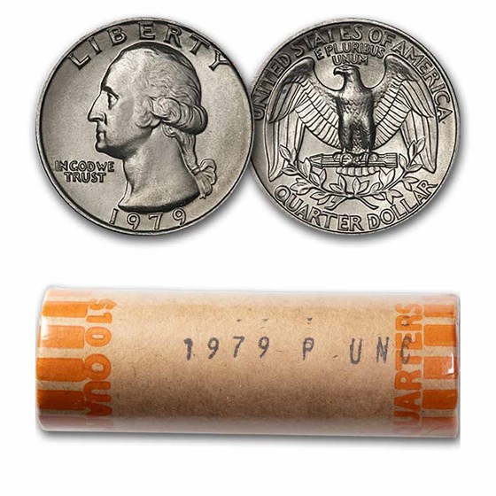 1979 Washington Quarter 40-Coin Roll BU 1979 Washington Quarter 40-Coin Roll BU