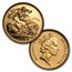 1980-1986 Great Britain 6-Coin Gold 1/2 Sovereign Proof Set