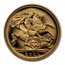 1980-2014 Great Britain Gold 1/2 Sovereign Elizabeth II BU/Proof