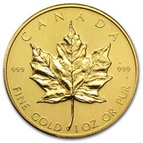 1980 Canada 1 oz Gold Maple Leaf BU