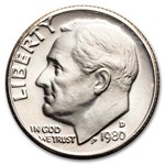 1980-D Roosevelt Dime 50-Coin Roll BU