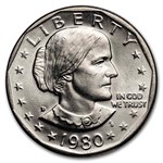 1980-D SBA 20-Coin Roll BU