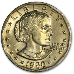 1980-D Susan B. Anthony Dollar BU