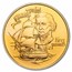 1980 Gibraltar Gold 50 Pounds Admiral Nelson BU