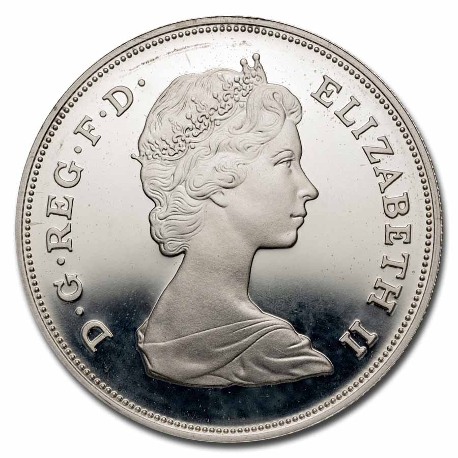 1980 Great Britain 25 New Pence Queen Mother Silver Proof