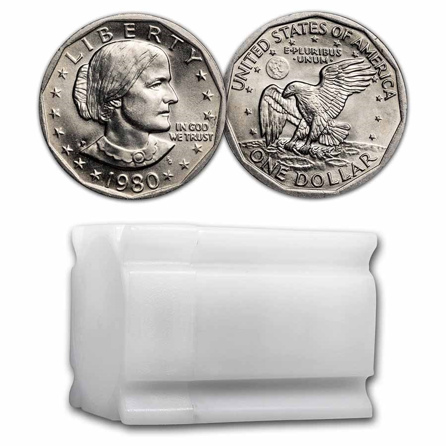 1980-P SBA 20-Coin Roll BU