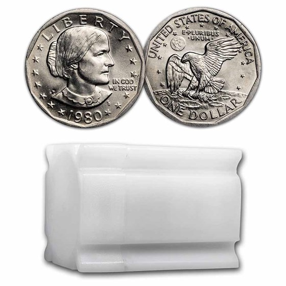 1980-P SBA 20-Coin Roll BU 1980-P SBA 20-Coin Roll BU