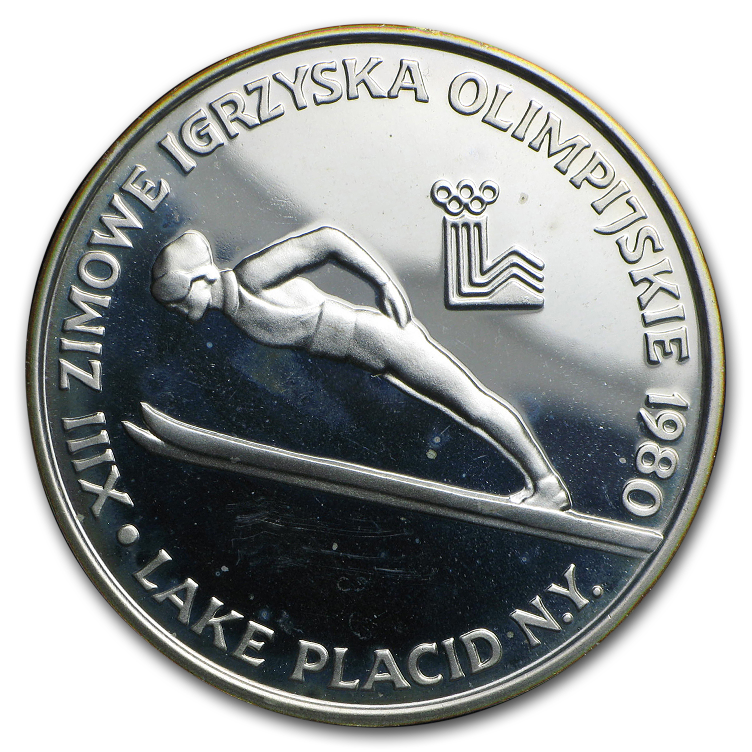 Buy 1980 Poland Silver 200 Zlotych Lake Placid Olympics Prf (w