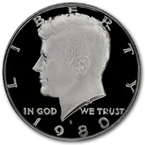 1974 S Gem Proof Kennedy Half Dollar Clad from Proof Set