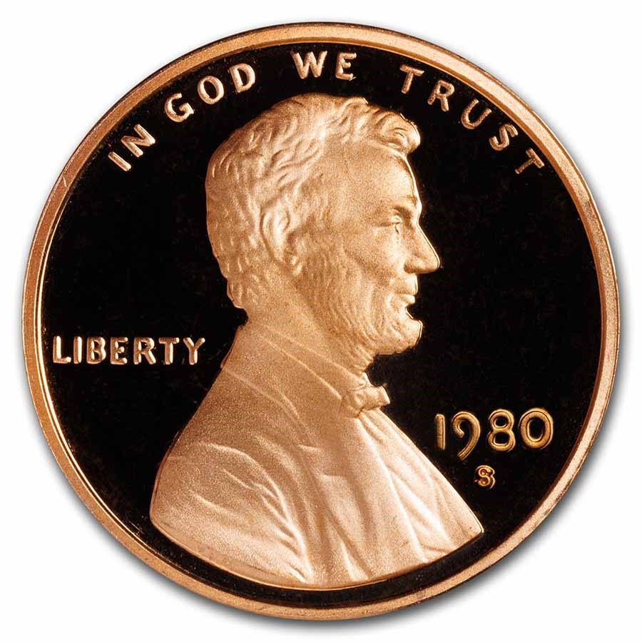 1980-S Lincoln Cent Gem Proof (Red)
