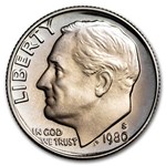 1980-S Roosevelt Dime 50-Coin Roll Proof