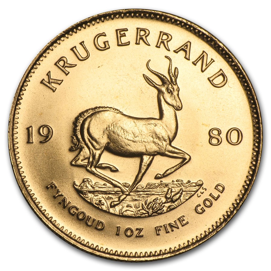 1980 South Africa 1 oz Gold Krugerrand BU
