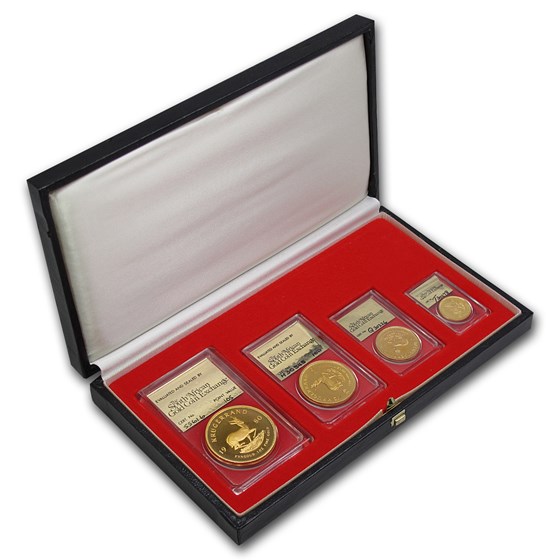1980 South Africa 4-Coin Gold Krugerrand Proof Set SAGCE 1980 South Africa 4-Coin Gold Krugerrand Proof Set SAGCE