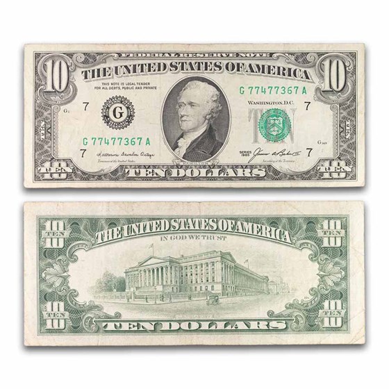 1980s $10 FRN Average Circ 1980s $10 FRN Average Circ