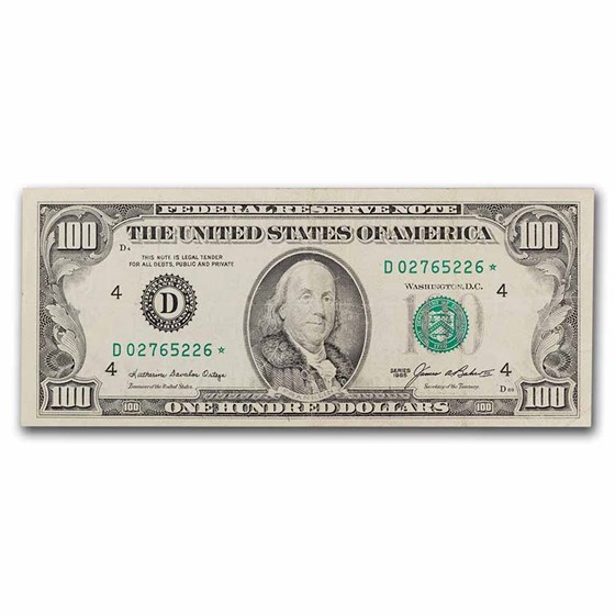 1980s $100 FRN VF-XF (Districts of our choice) Star Notes 1980s $100 FRN VF-XF (Districts of our choice) Star Notes