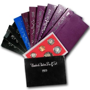1980s Proof Set Collection (Contains 1980-1989) 1980s Proof Set Collection (Contains 1980-1989)
