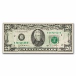 1981 $20 FRN CU (Fr#2073-B) 6 Progressive Offset Errors