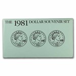 1981 3-Coin Souvenir SBA Set BU