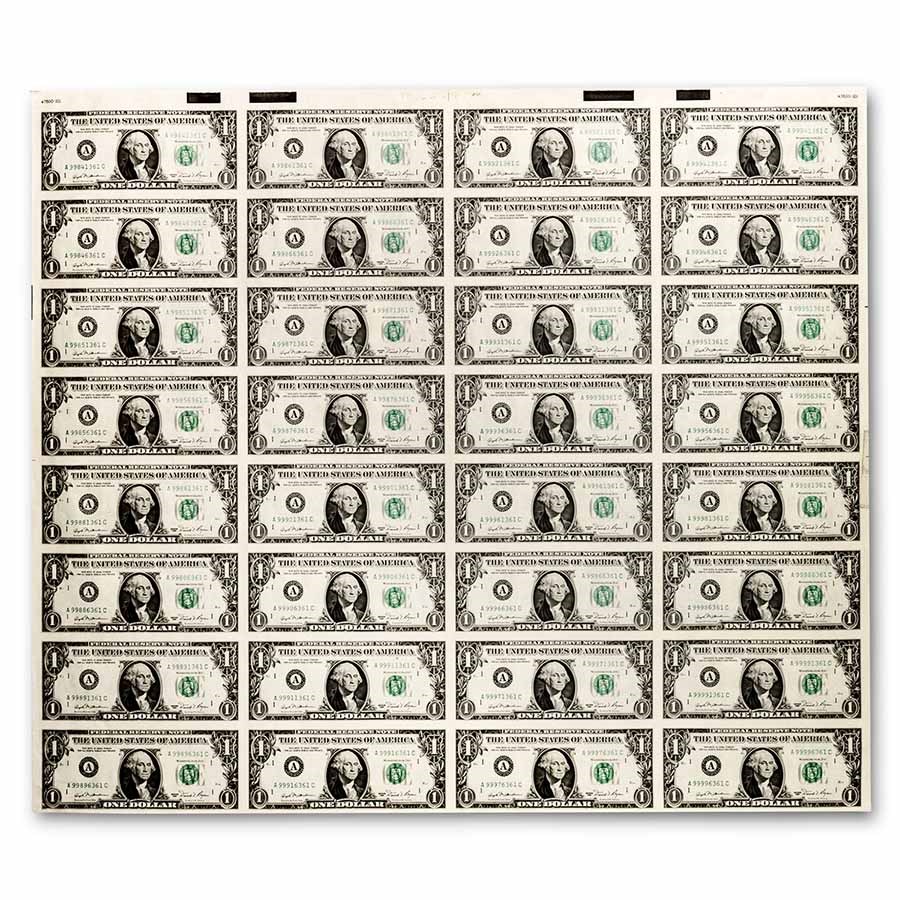 1981 (A-Boston) $1.00 FRN CU (Fr#1911-A) 32 Uncut