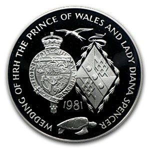 1981 Ascension Silver 25 Pence Royal Wedding Proof 1981 Ascension Silver 25 Pence Royal Wedding Proof