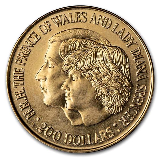 1981 Australia Gold $200 Charles & Diana BU 1981 Australia Gold $200 Charles & Diana BU